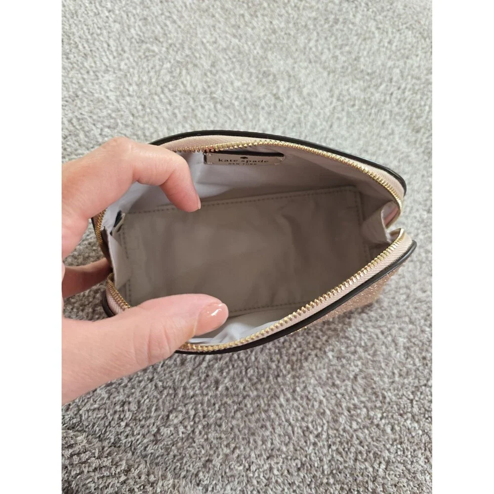Rose Gold Kate Spade New York Cosmetic Bag